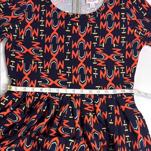 LuLaRoe Blue Ruffled Midi Sundress - Picture 7 of 8